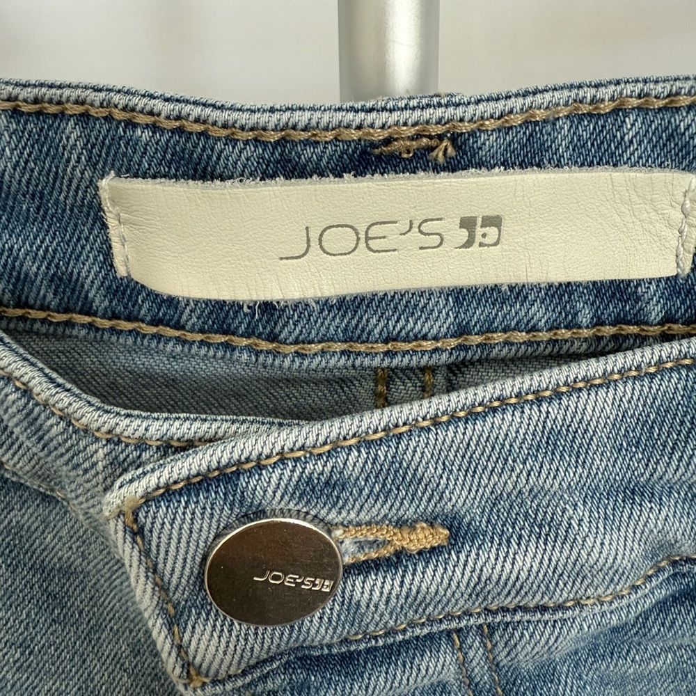 Joe's Jeans Blue High-Waisted Jean Shorts - Picture 4 of 5